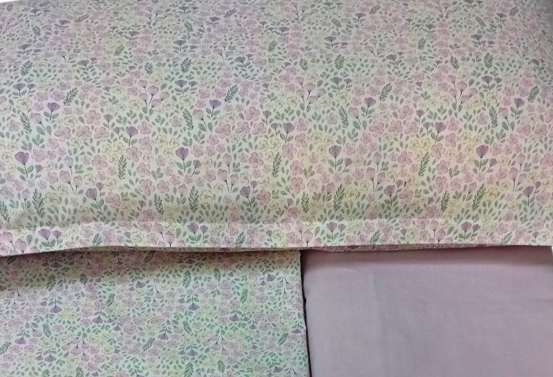 Campo di Fiori – Completo Letto Matrimoniale in Cotone Percalle Made in Italy