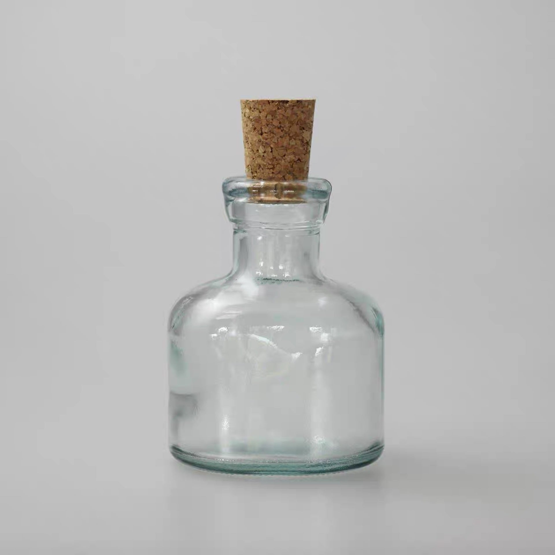 Glass cork jar made by hand unique quality.