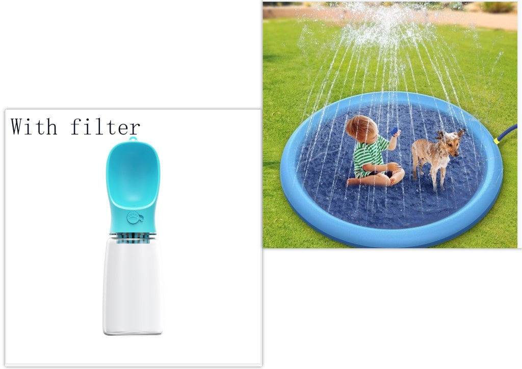Tappetino antiscivolo per bambini e cani, ideale per piscine estive all'aperto.