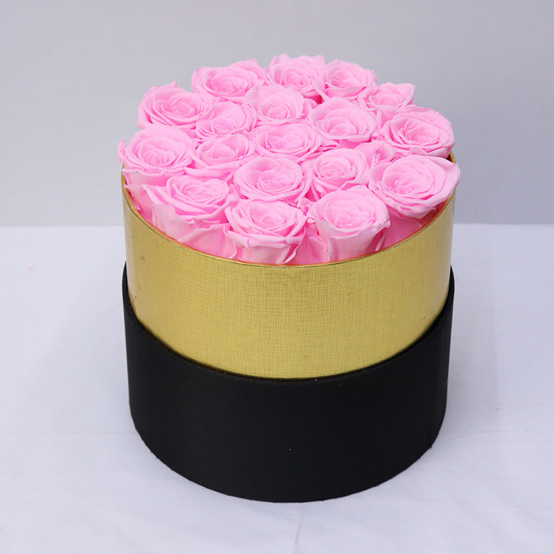 Exquisite roses in beautiful gift box assorted colors.