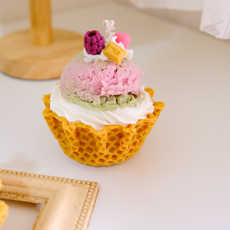 Cup Cake Candles Cream Dessert
