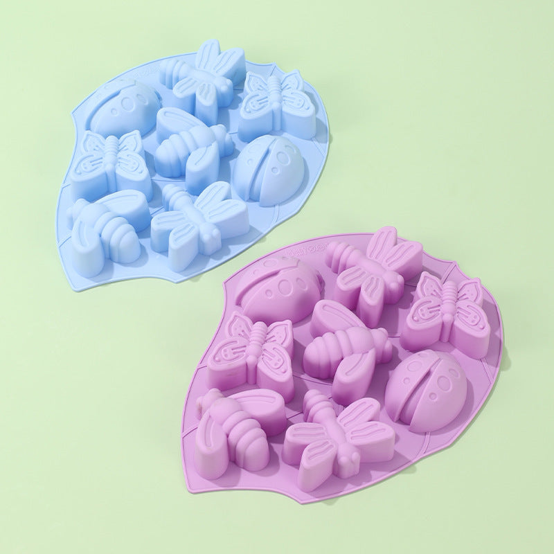 Stampo per dolci in silicone Poroso Insetto Farfalla Stampo per cioccolato di Pasqua Stampo per cottura fai da te