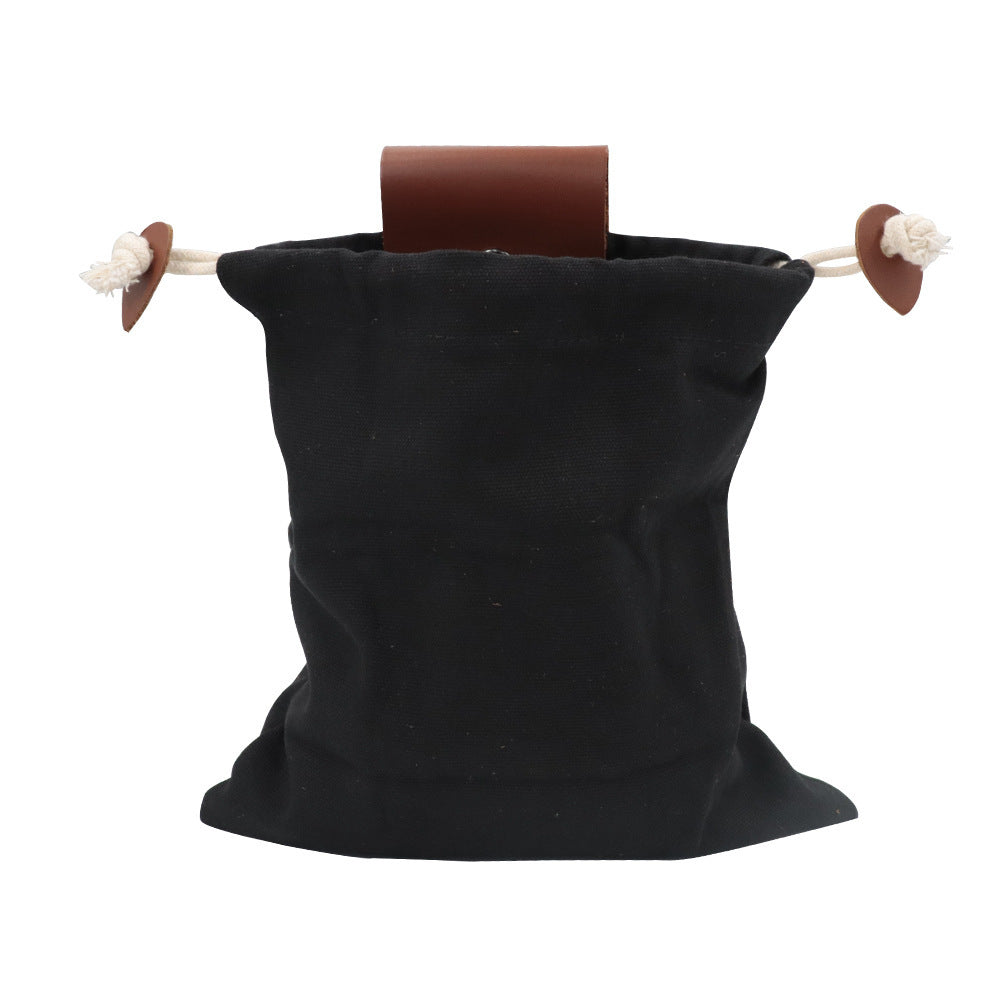 Bolsa de lona de cuero para acampar o cazar
