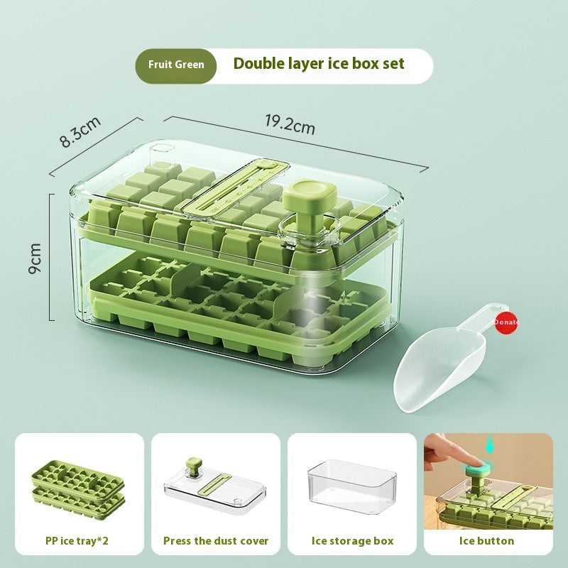 Ice Tray One-click Press Multi-function