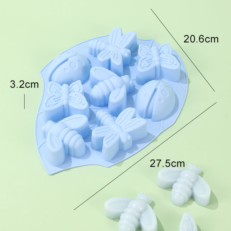 Silicone Cake Mold Porous Insect Butterfly Easter Chocolate Mold DIY Baking Mold