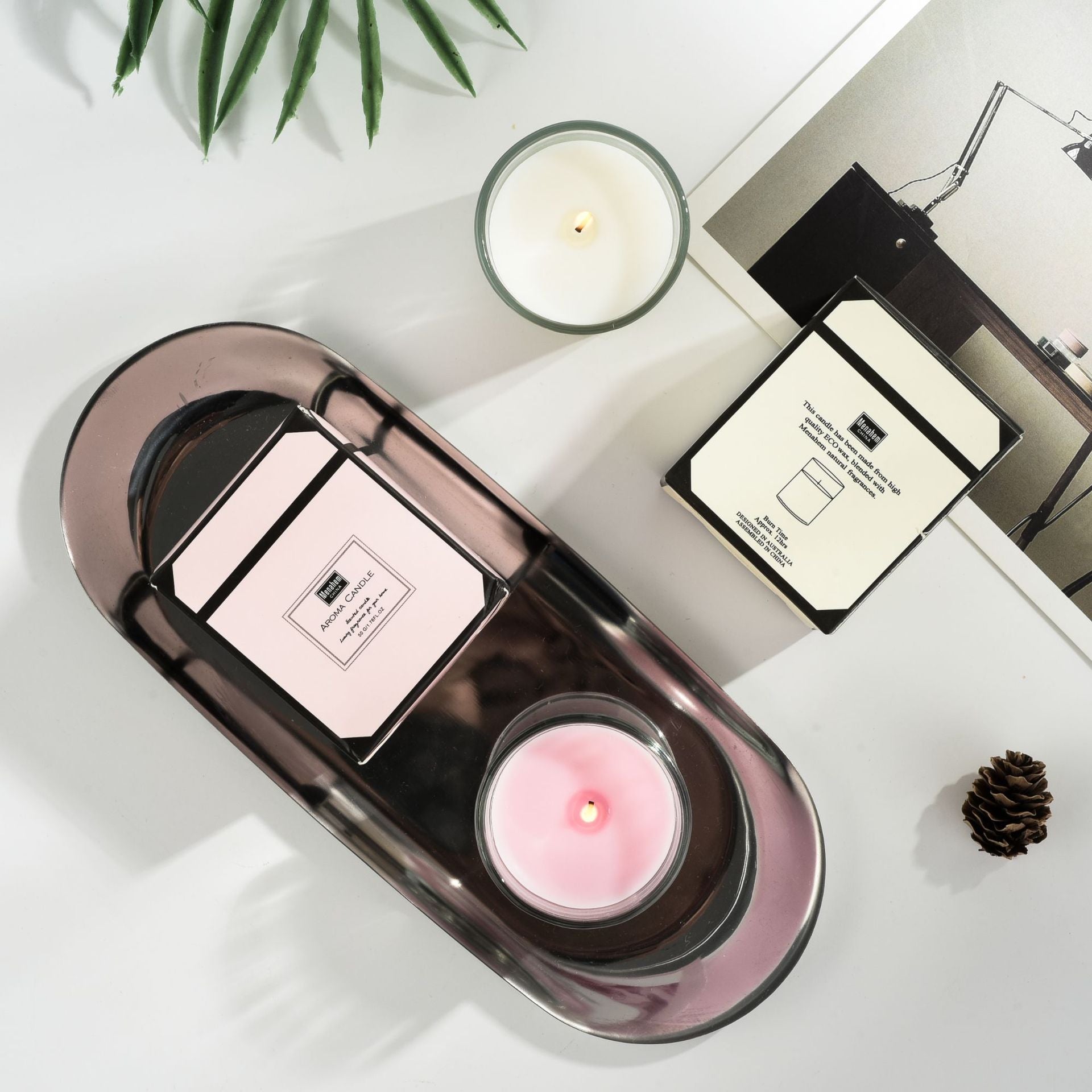 Candles Aromatherapy Glass Romantic Fragrance