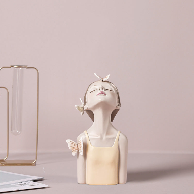 Bubble Girl Resin Ornaments Nordic Creative Home