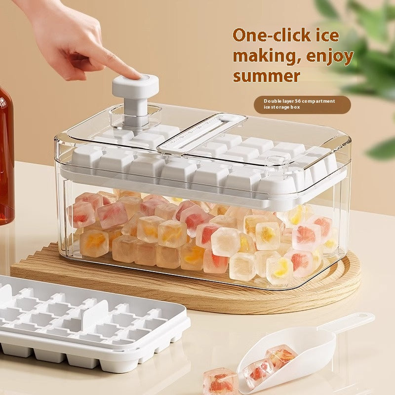 Ice Tray One-click Press Multi-function