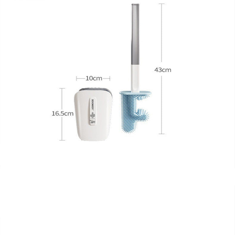 Scopino per WC con secchio a parete