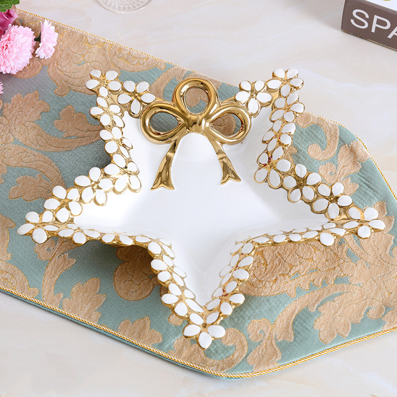 Piatto di frutta nordico leggero tavolino da salotto di lusso Home