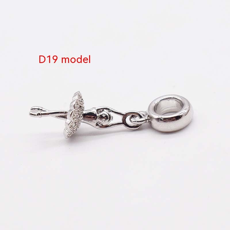 Ciondoli con perline distanziatrici a foro largo placcate in oro 14 carati e rame