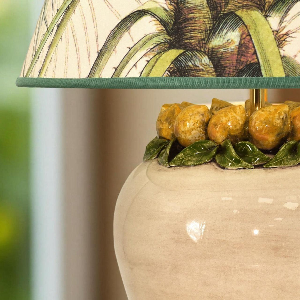 Lume boccia h 27 limoni Siciliani (h 52 c/paralume Ø35/40)