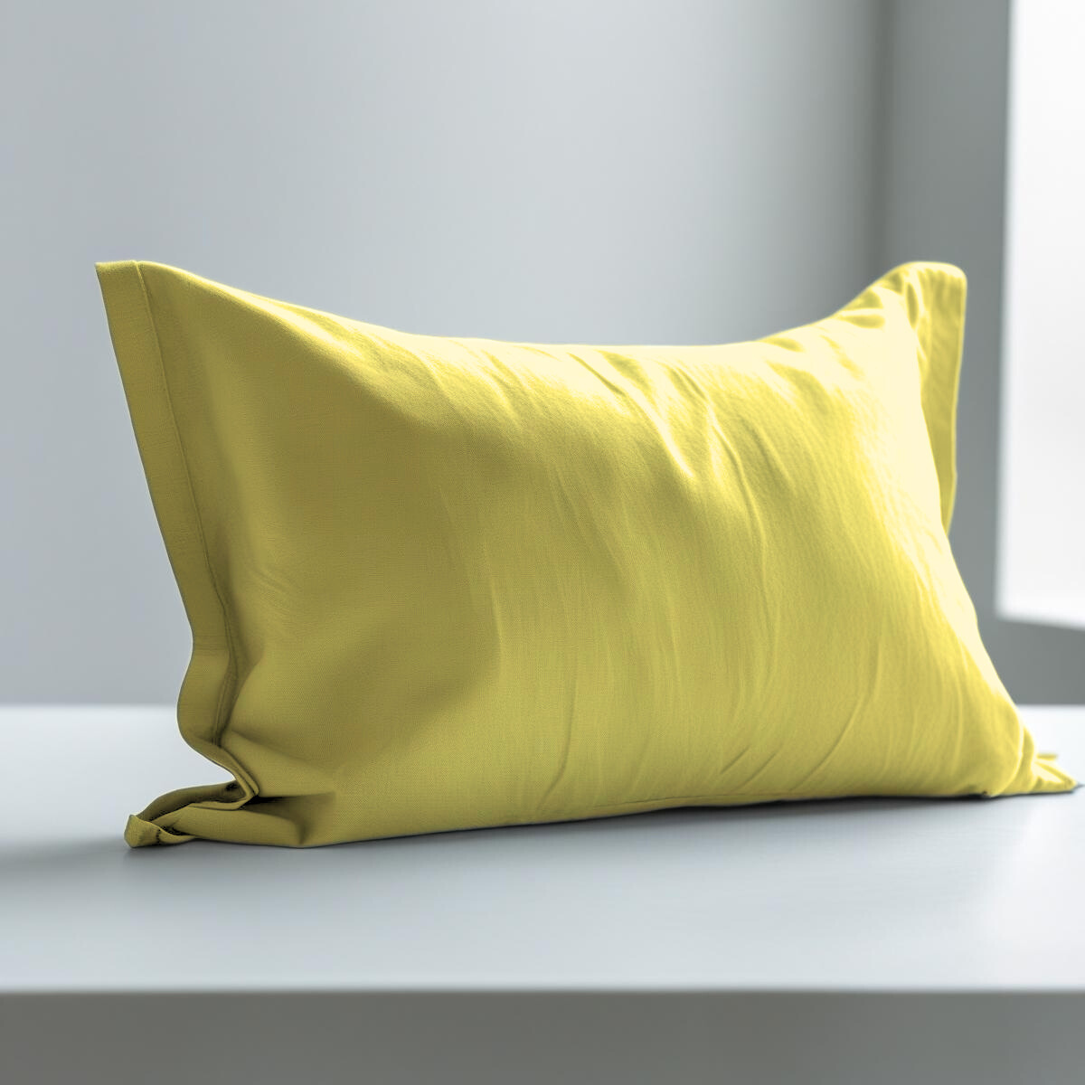 Coppia Federe Cuscino Letto Cotone Percalle 200 Fili ARIA