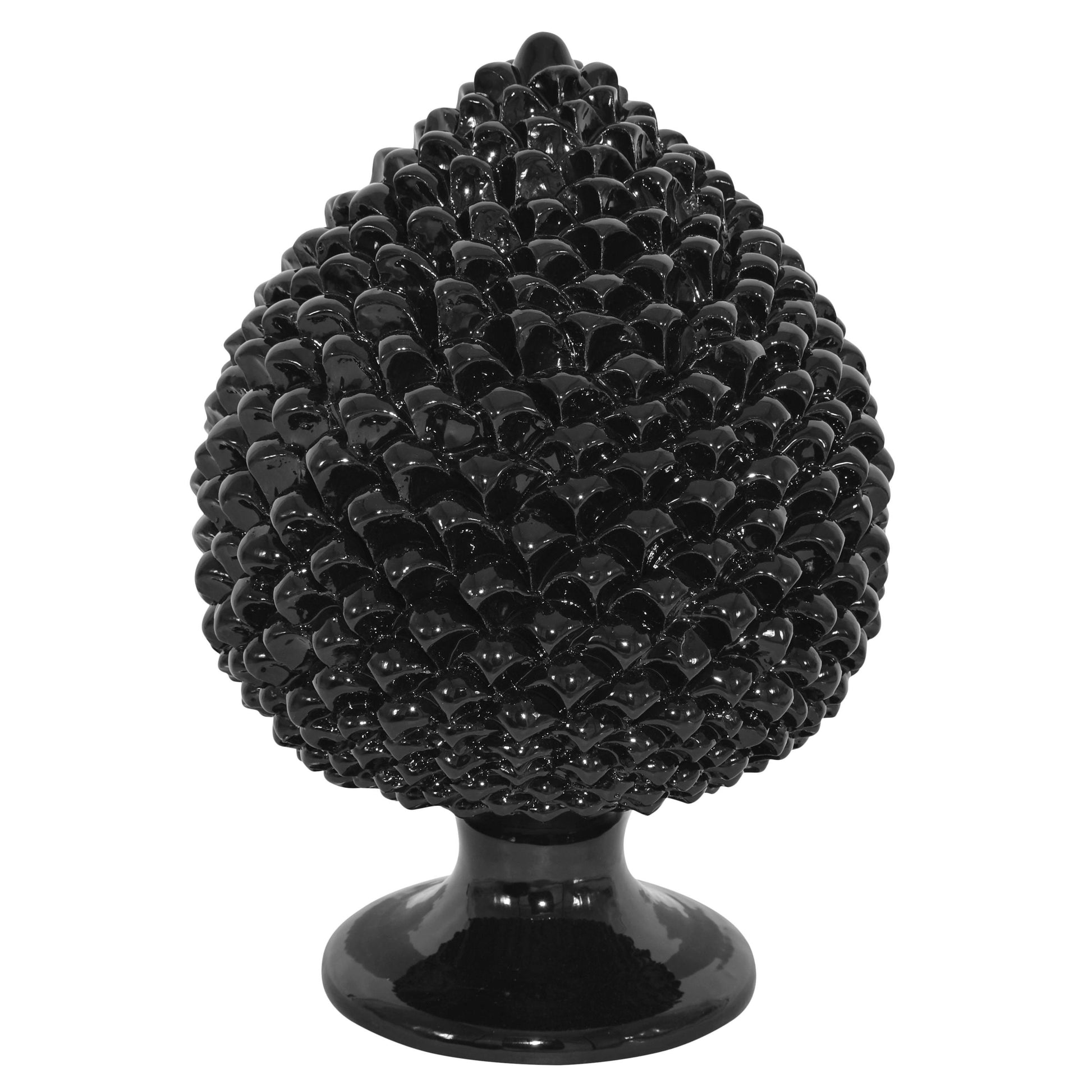 Pigna artigianale di Caltagirone modellata a mano altezza 15/40 Black Line