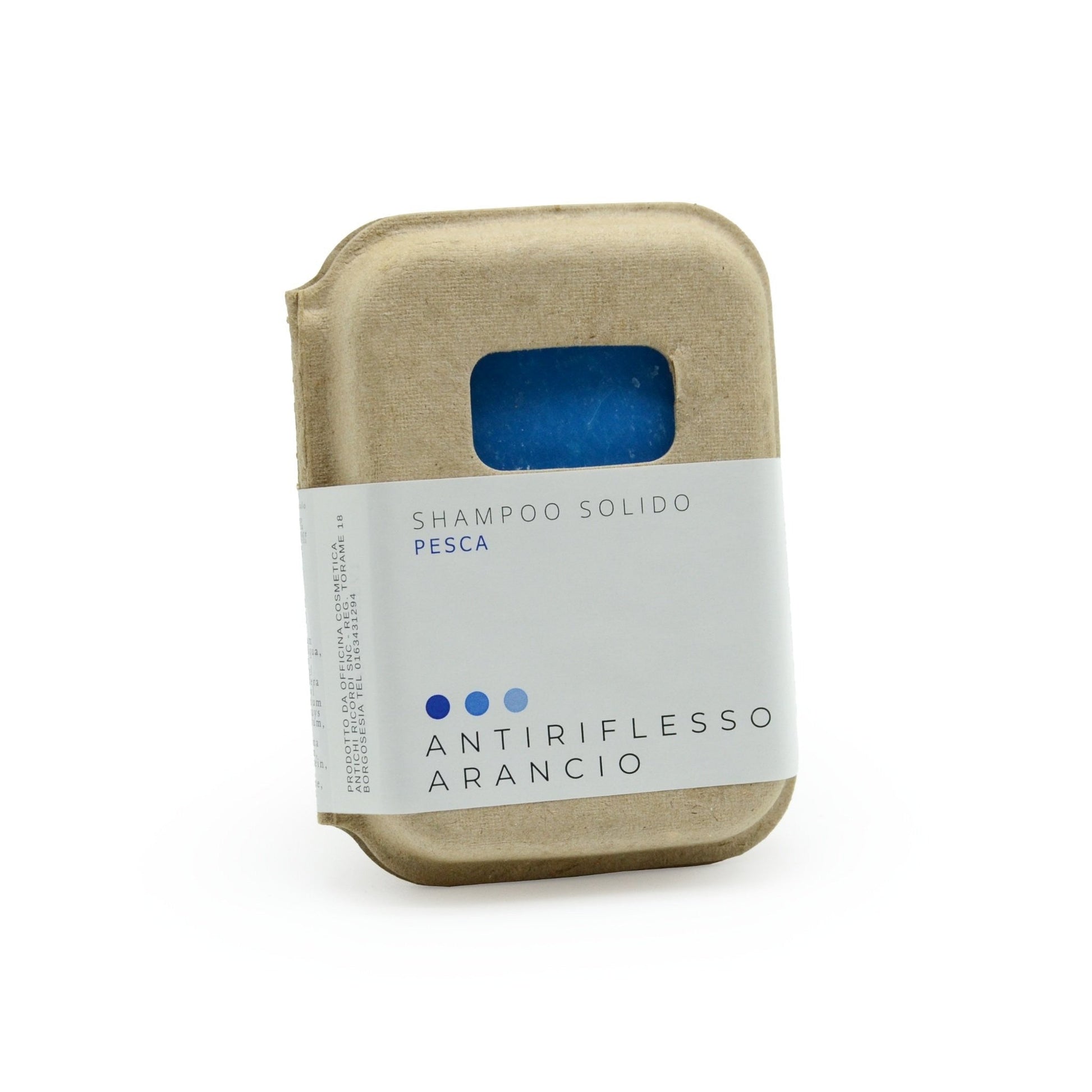 SHAMPOO SOLIDO ANTI ARANCIO ALLA PESCA CON BAR SAVER IN SUGHERO
