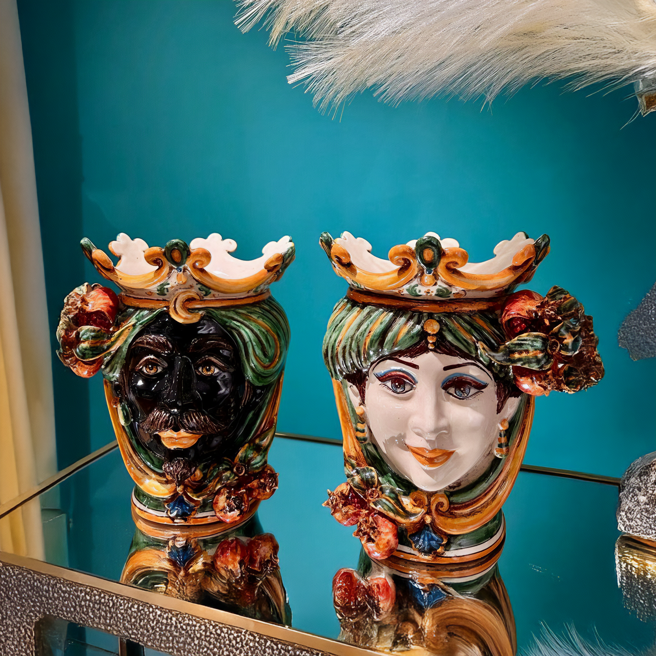 Testa h 25 melograni verde/arancio femmina