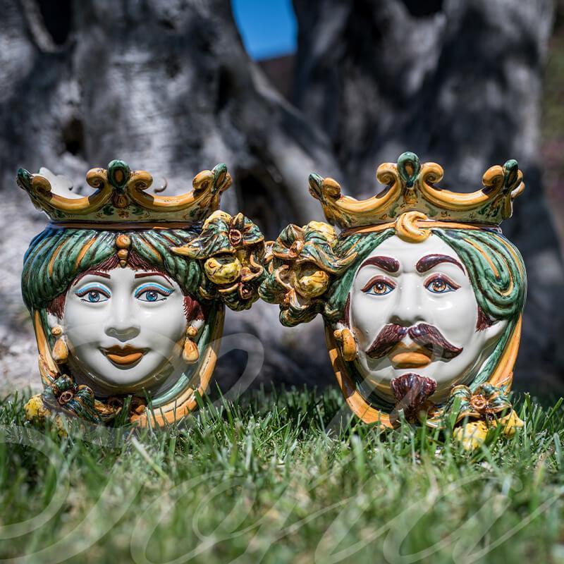 Testa h 25 limoni verde/arancio femmina