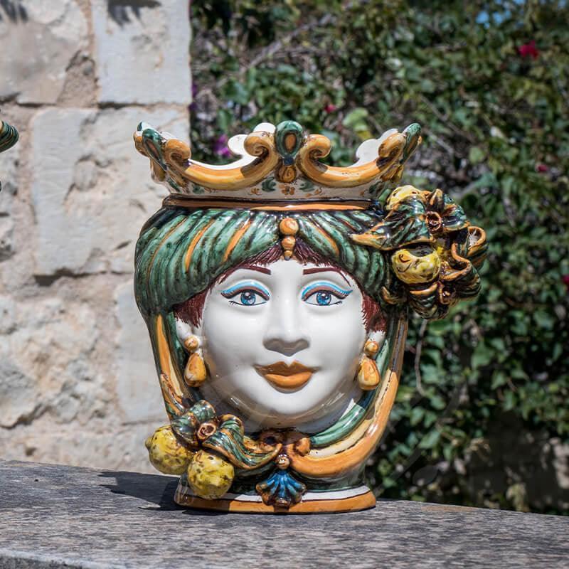 Testa h 25 limoni verde/arancio femmina