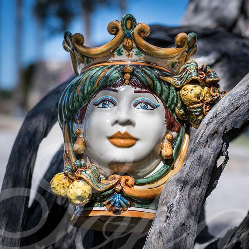 Testa h 25 limoni verde/arancio femmina