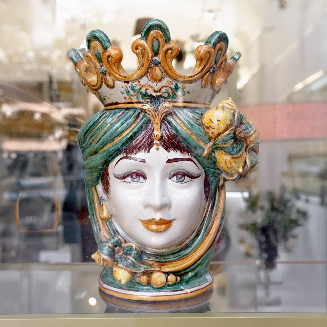 Testa h 40 limoni verde/arancio femmina