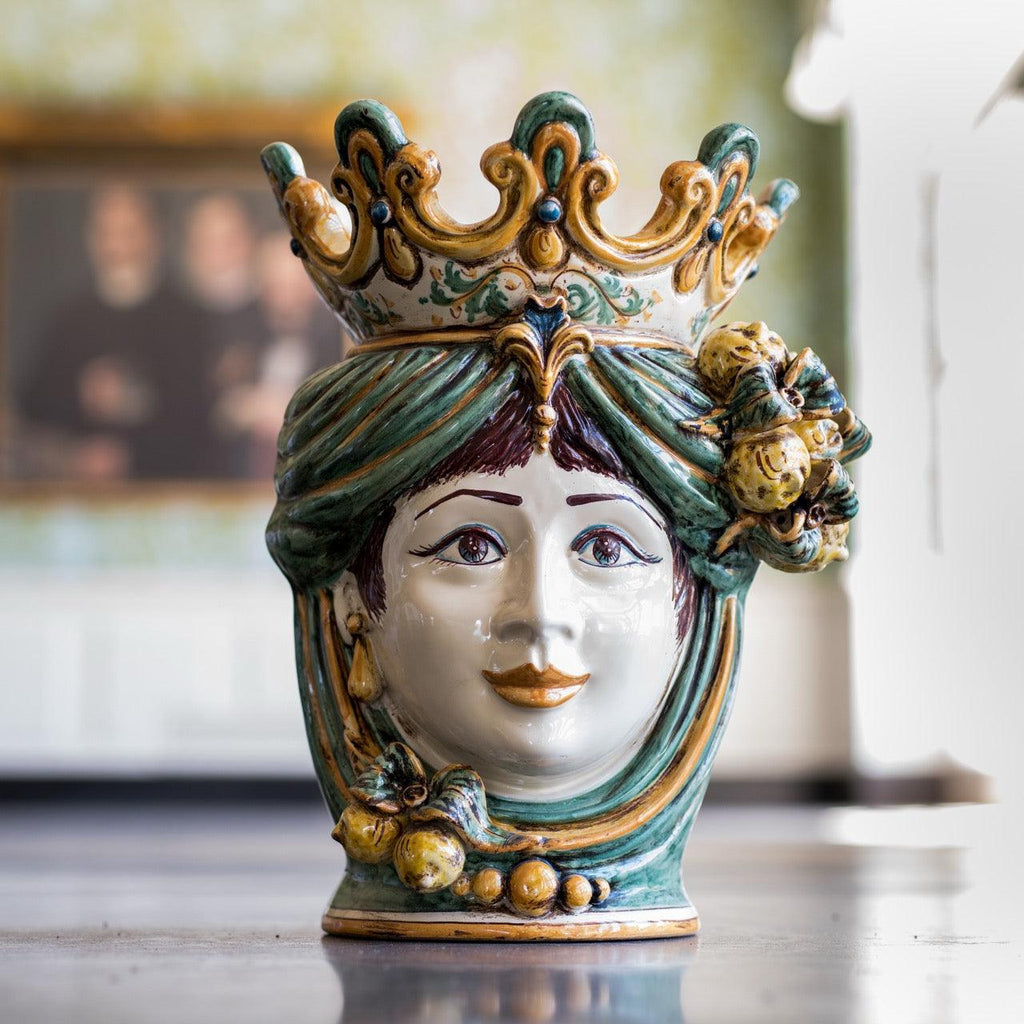 Testa h 40 limoni verde/arancio femmina