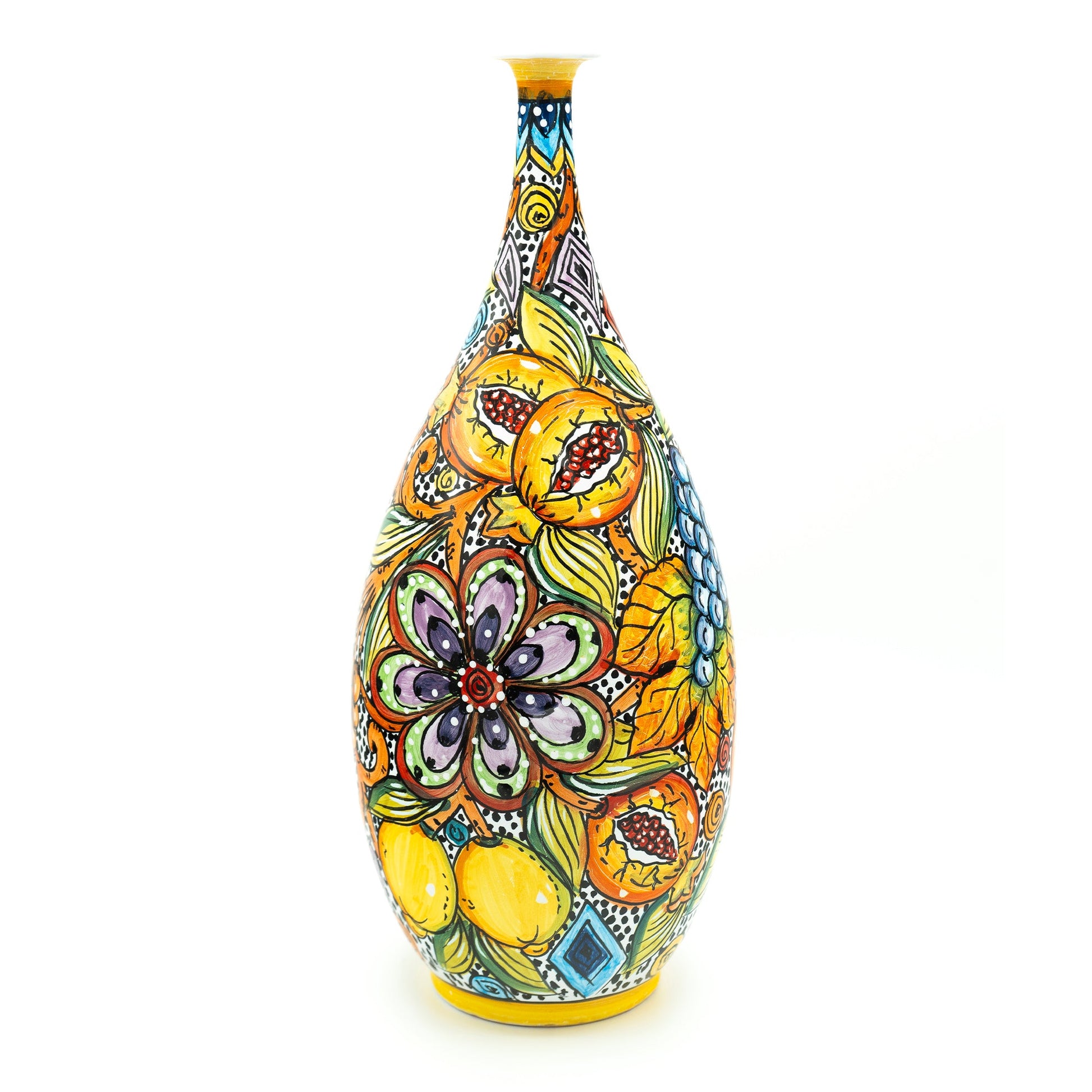 Vaso stile Limoni e Melograno